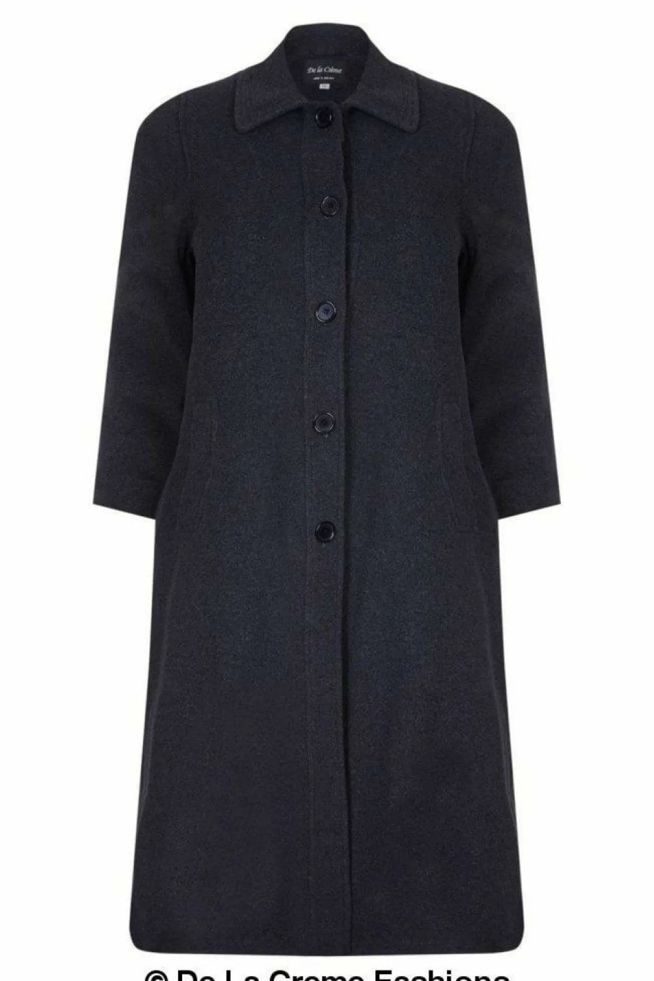 Outerwear^De La Creme Fashions Curve Wool Cashmere Blend Long Coat