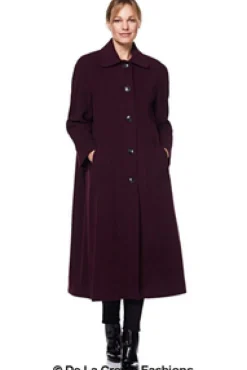 Outerwear^De La Creme Fashions Curve Wool Cashmere Blend Long Coat