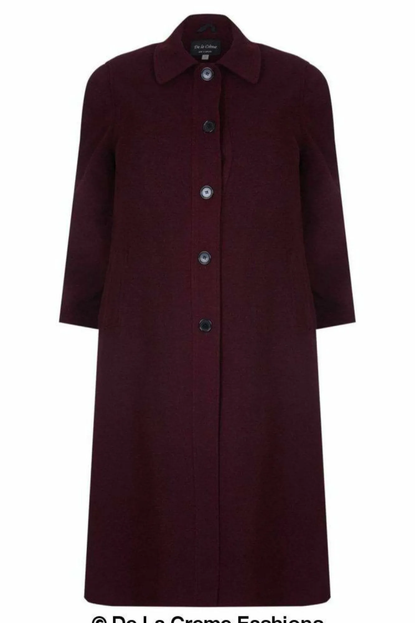 Outerwear^De La Creme Fashions Curve Wool Cashmere Blend Long Coat