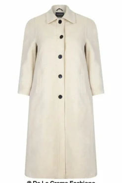 Outerwear^De La Creme Fashions Curve Wool Cashmere Blend Long Coat