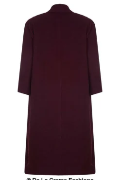 Outerwear^De La Creme Fashions Curve Wool Cashmere Blend Long Coat