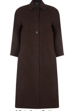 Outerwear^De La Creme Fashions Curve Wool Cashmere Blend Long Coat