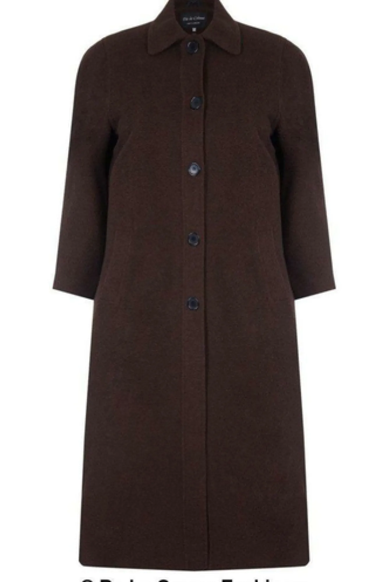 Outerwear^De La Creme Fashions Curve Wool Cashmere Blend Long Coat