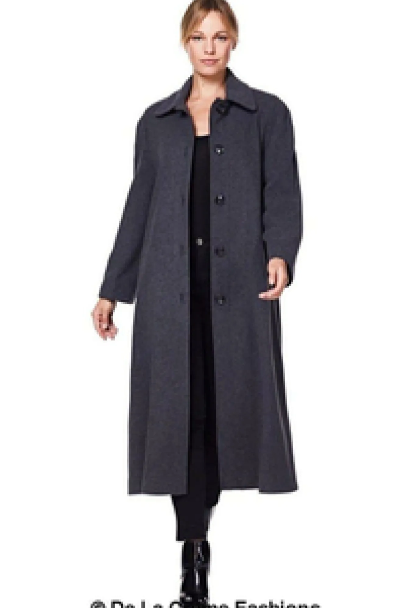 Outerwear^De La Creme Fashions Curve Wool Cashmere Blend Long Coat