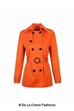 Outerwear^De La Creme Fashions Double Breasted Short Coat