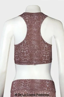 Crop Tops^De La Creme Fashions Ladies Animal Print Crop Top Default