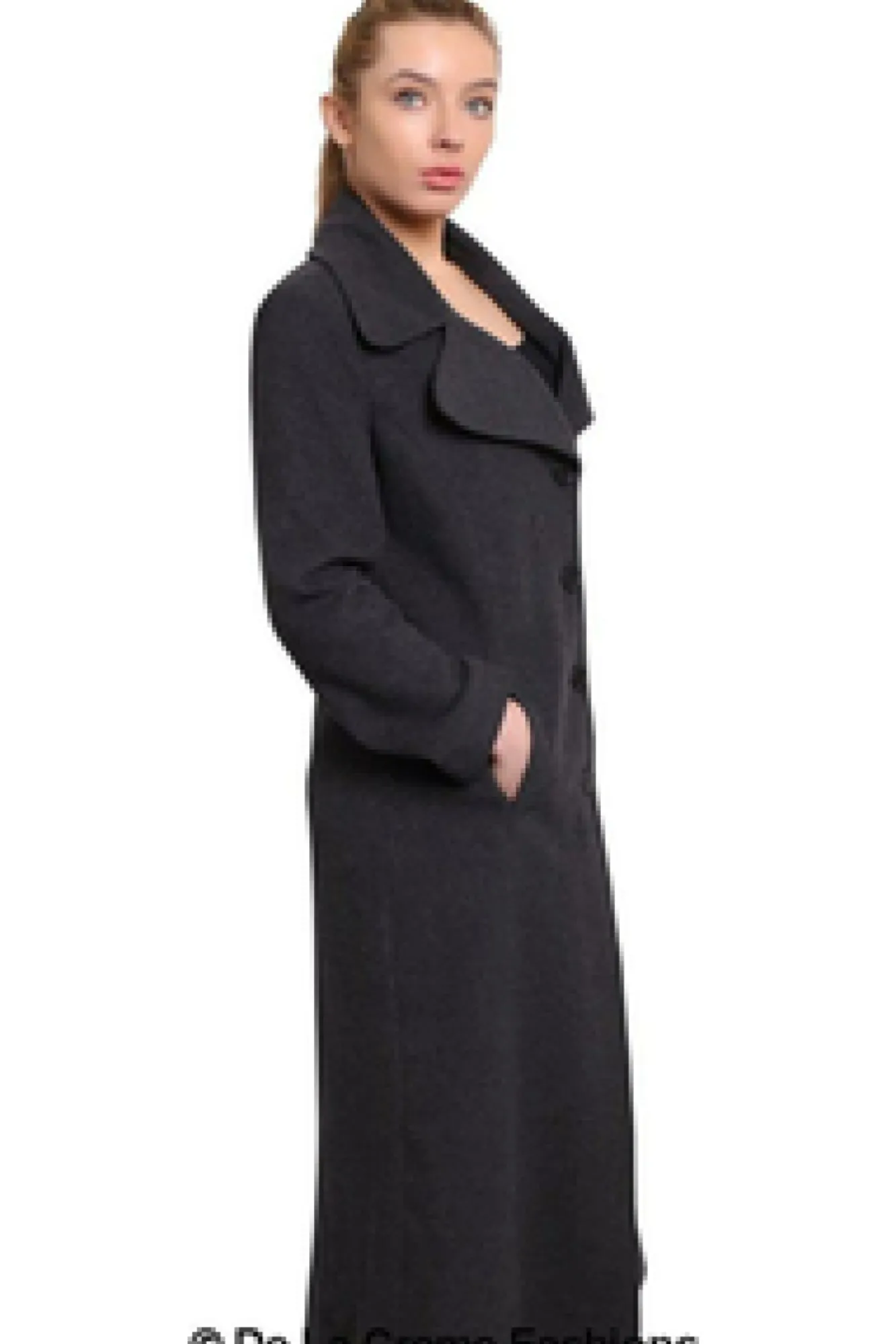 Outerwear^De La Creme Fashions Large Lapel Long Coat