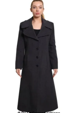Outerwear^De La Creme Fashions Large Lapel Long Coat