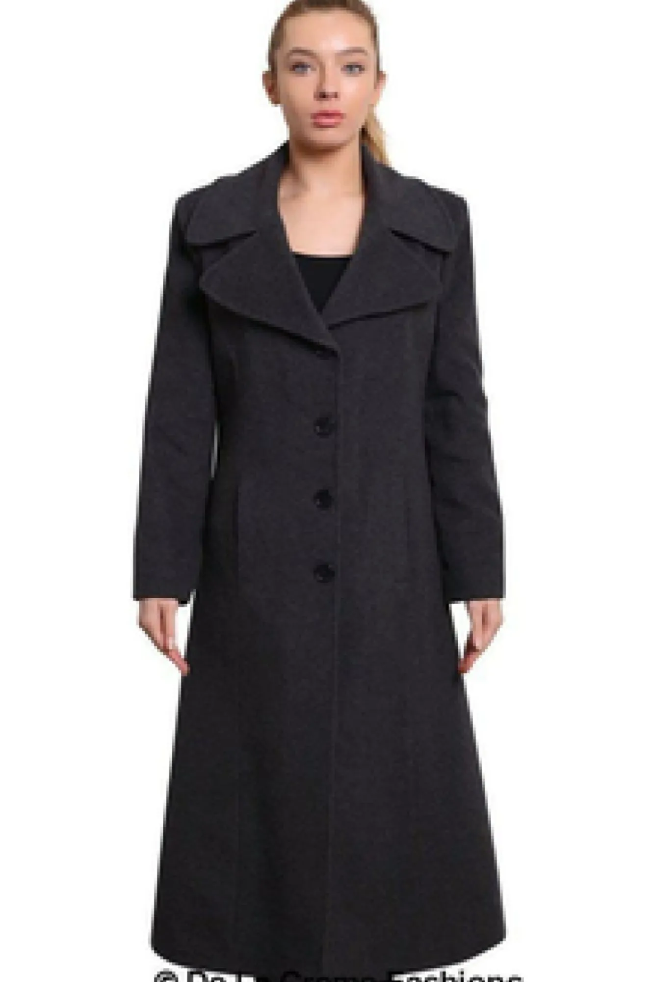 Outerwear^De La Creme Fashions Large Lapel Long Coat