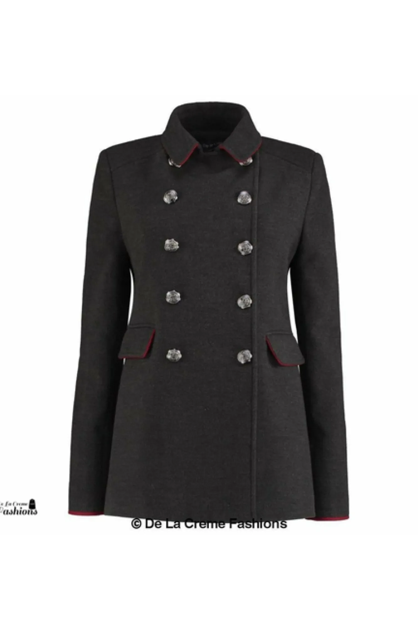 Outerwear^De La Creme Fashions Military Style Pea Coat