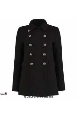 Outerwear^De La Creme Fashions Military Style Pea Coat
