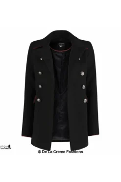 Outerwear^De La Creme Fashions Military Style Pea Coat