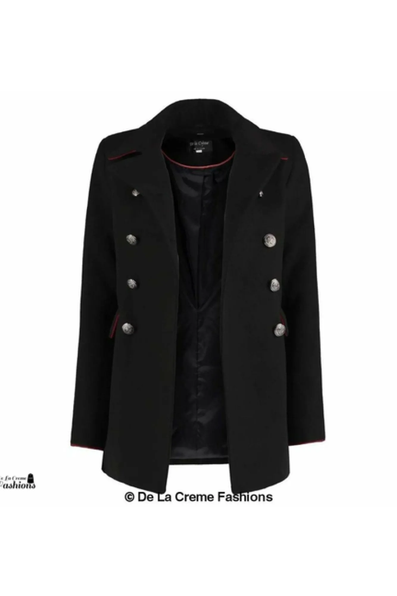 Outerwear^De La Creme Fashions Military Style Pea Coat