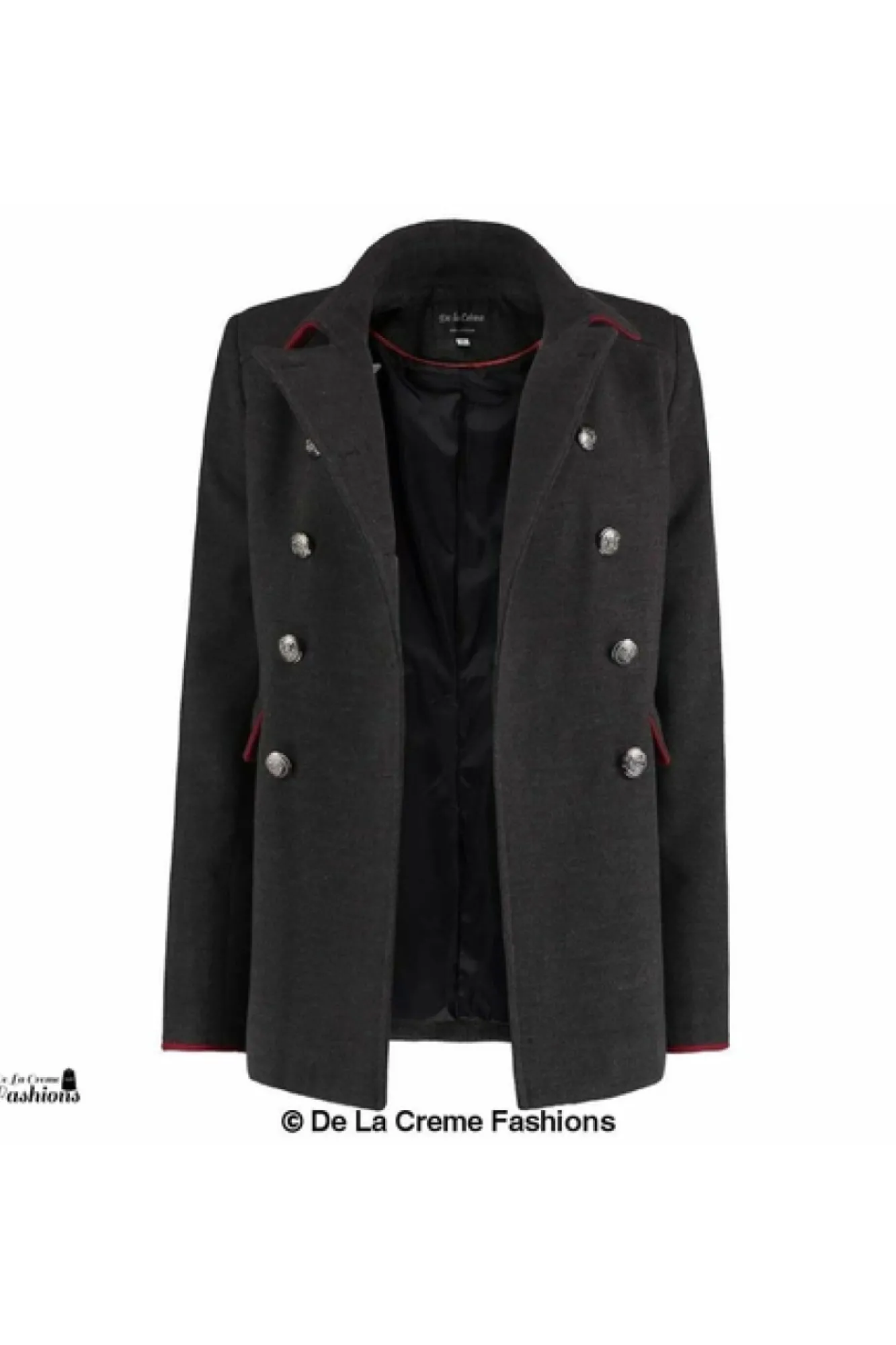 Outerwear^De La Creme Fashions Military Style Pea Coat