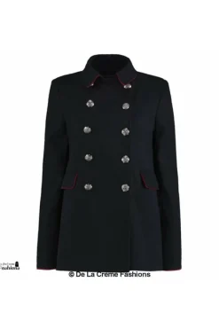 Outerwear^De La Creme Fashions Military Style Pea Coat