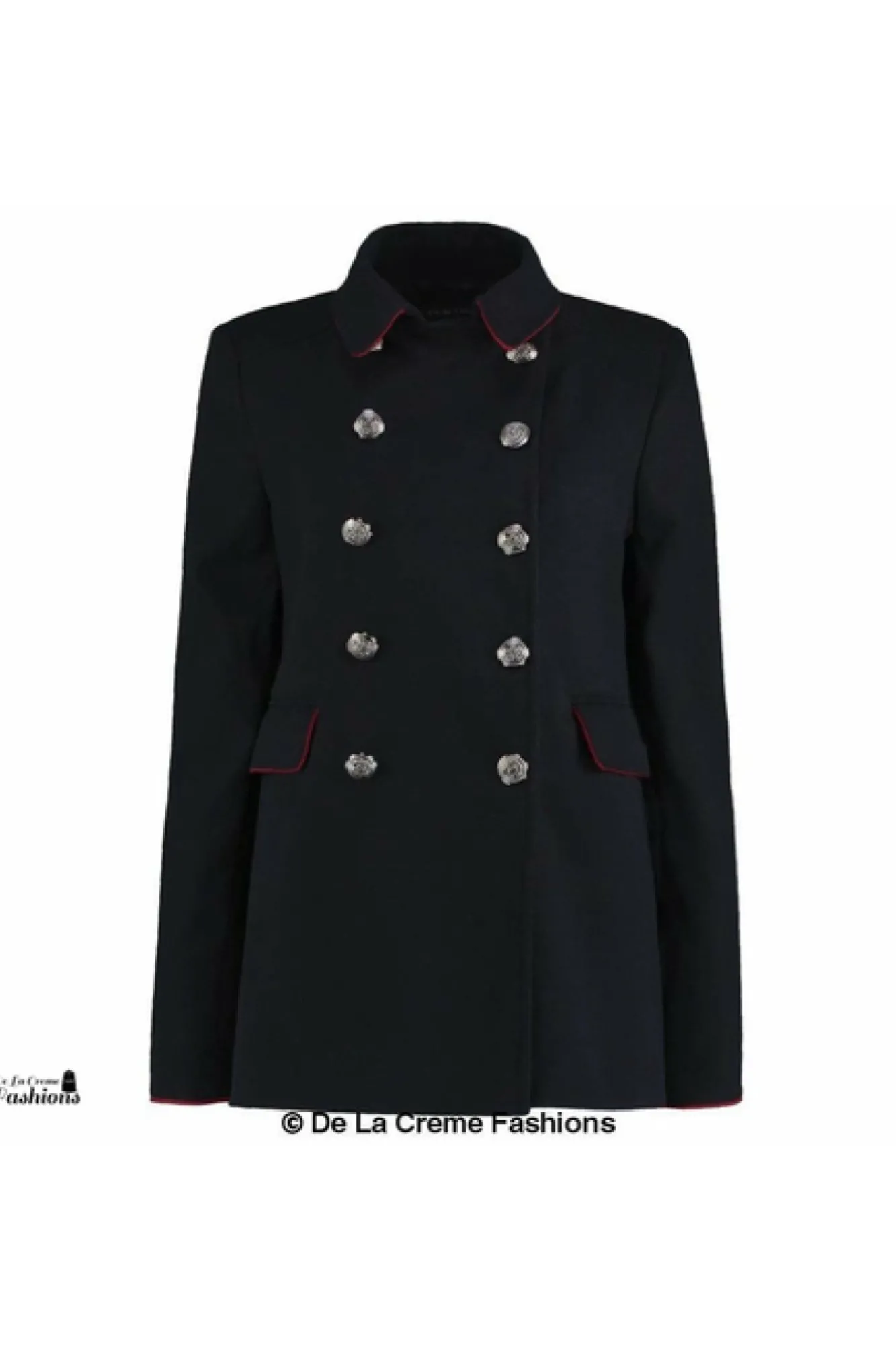 Outerwear^De La Creme Fashions Military Style Pea Coat