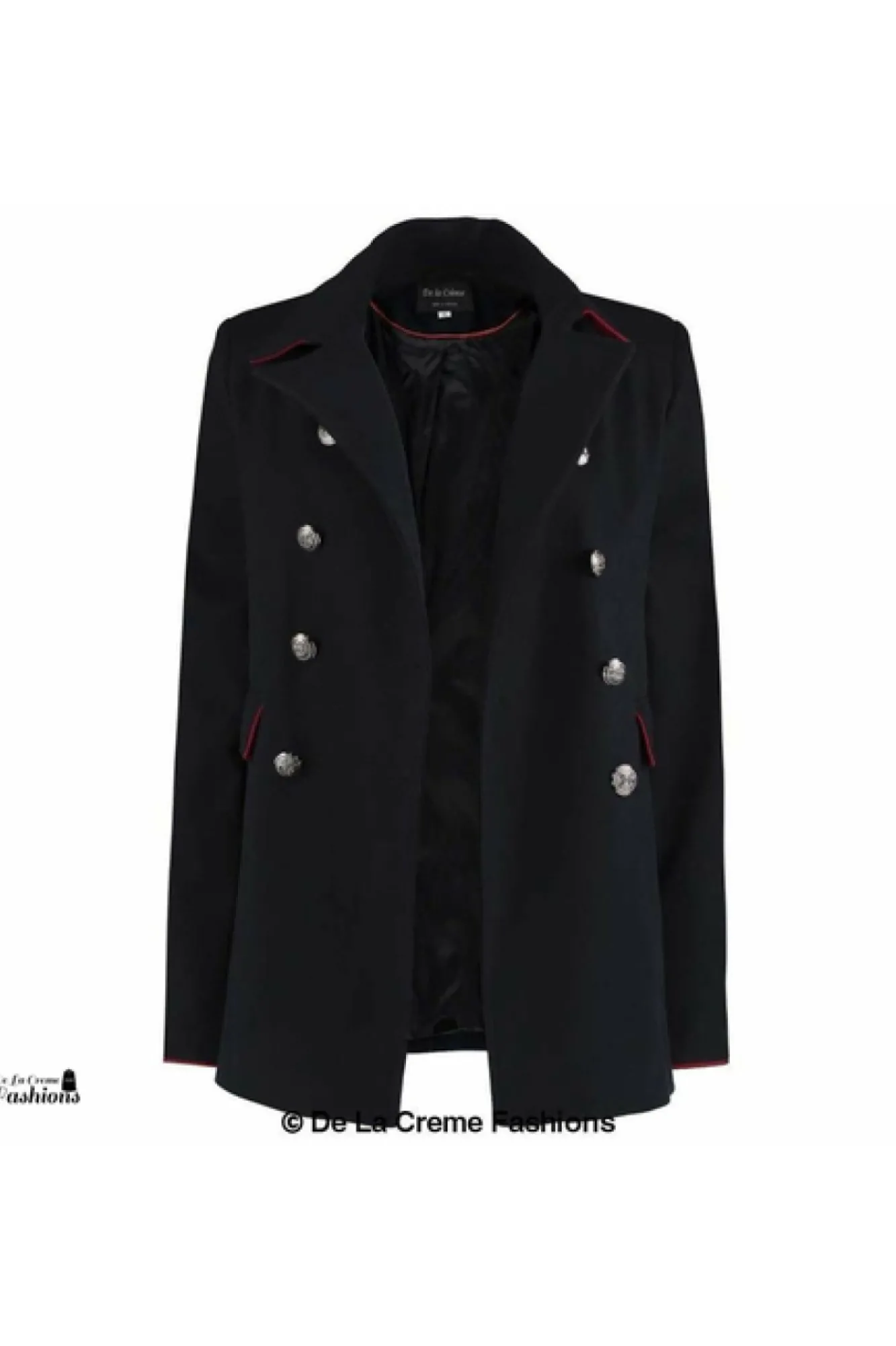 Outerwear^De La Creme Fashions Military Style Pea Coat