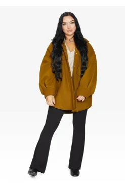 Outerwear^De La Creme Fashions Oversized Patch Pocket Shacket