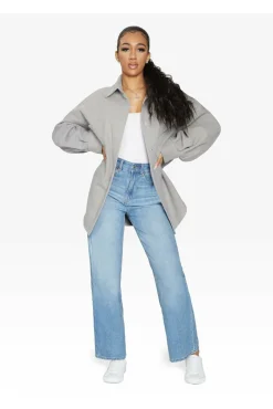 Outerwear^De La Creme Fashions Oversized Patch Pocket Shacket