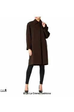Outerwear^De La Creme Fashions Oversized Knee Length Swing Coat