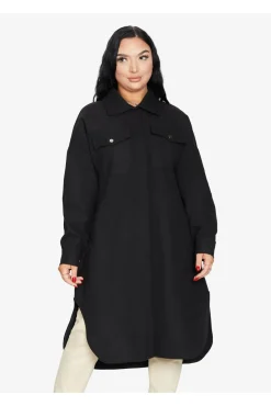 Outerwear^De La Creme Fashions Oversized Longline Shacket