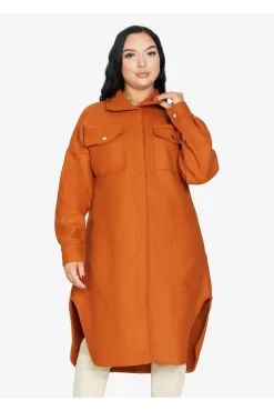 Outerwear^De La Creme Fashions Oversized Longline Shacket