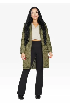 Outerwear^De La Creme Fashions Padded Quilted Down Hooded Jacket