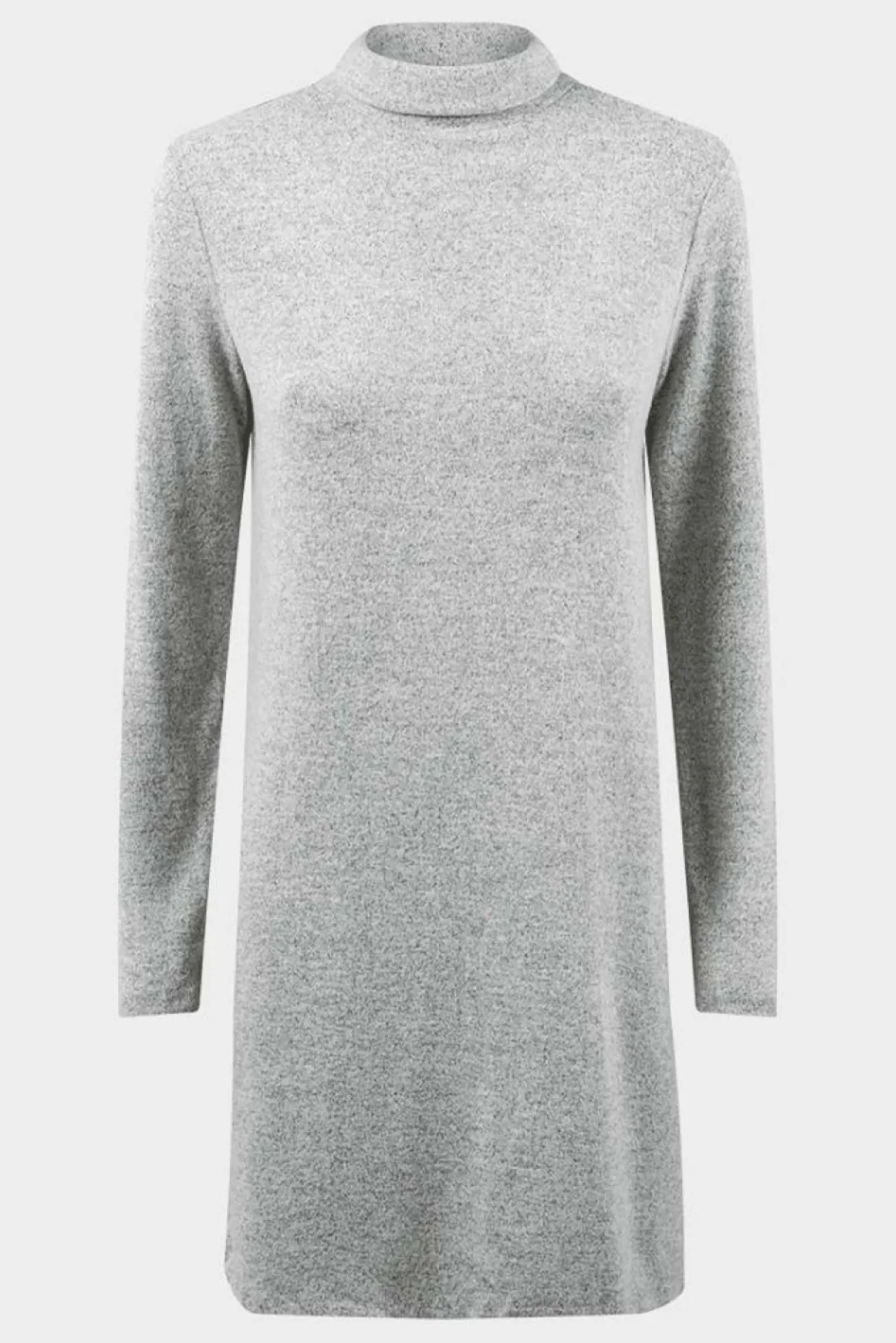 Jumpers^De La Creme Fashions Soft Fleece Jumper Dress Grey