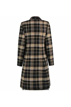 Outerwear^De La Creme Fashions Tartan Check Single Breasted Coat