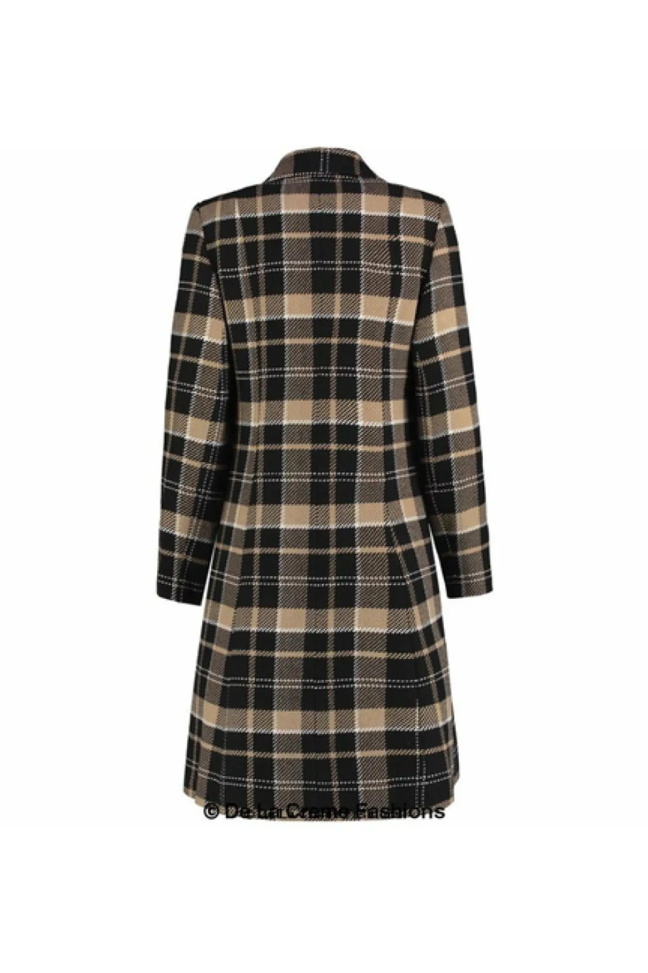 Outerwear^De La Creme Fashions Tartan Check Single Breasted Coat