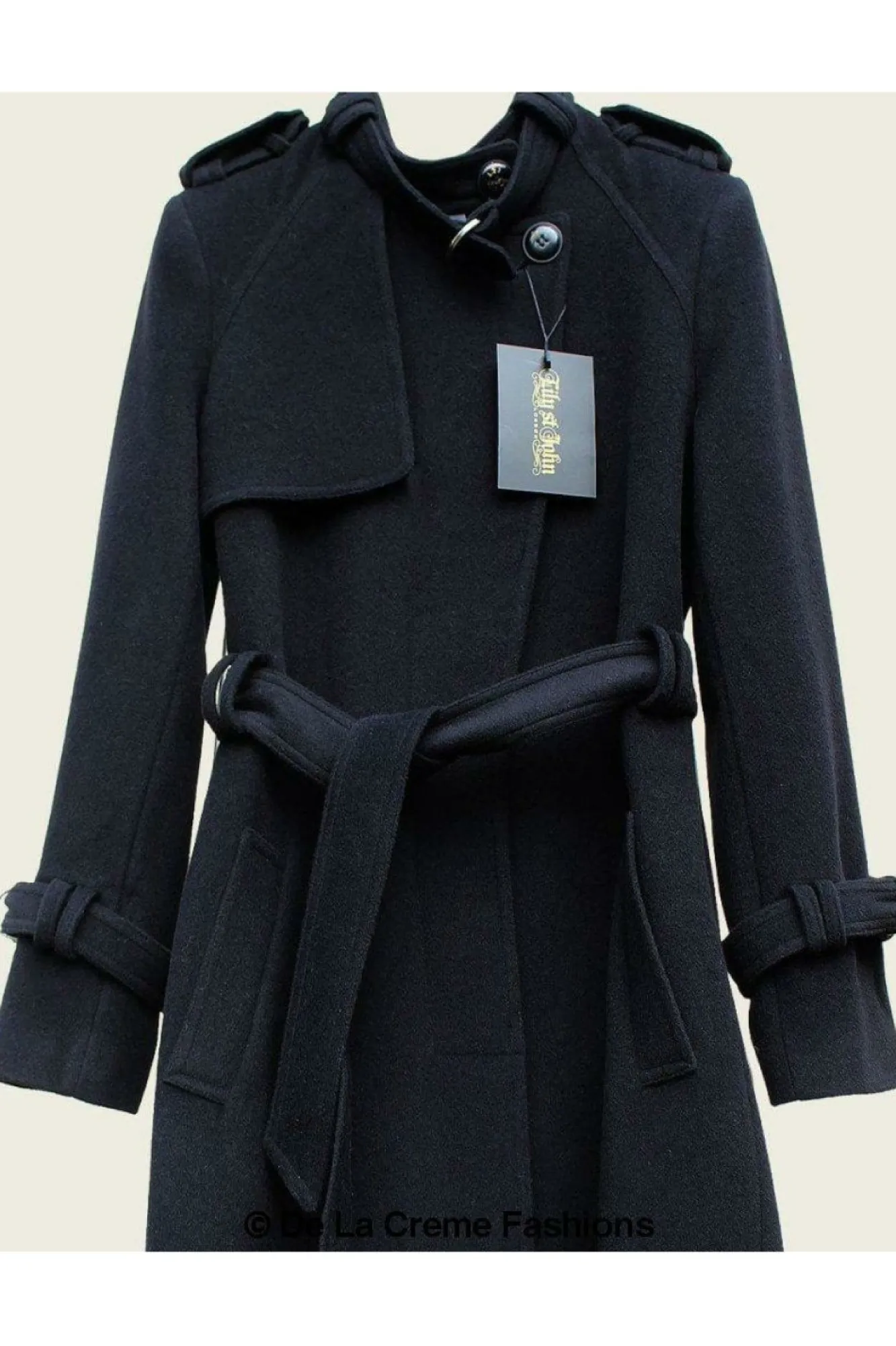 Outerwear^De La Creme Fashions Ventura Collarless Trench Coat