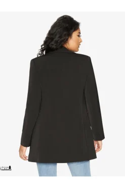 Outerwear^De La Creme Fashions Womens Curved Hem Longline Blazer