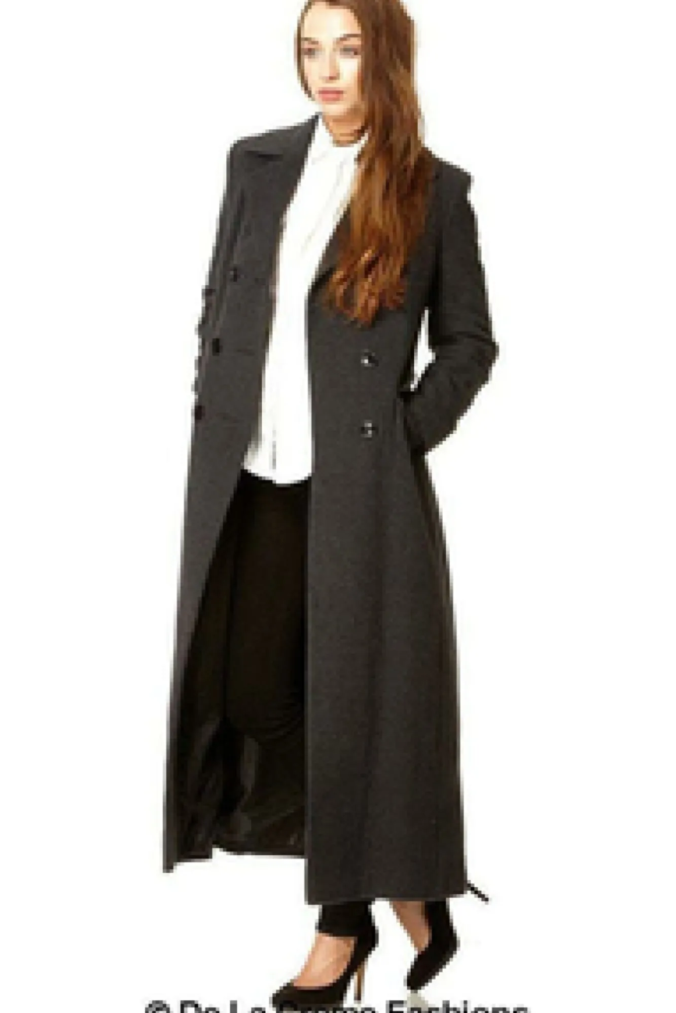 Outerwear^De La Creme Fashions Wool Blend Double Breasted Long Coat