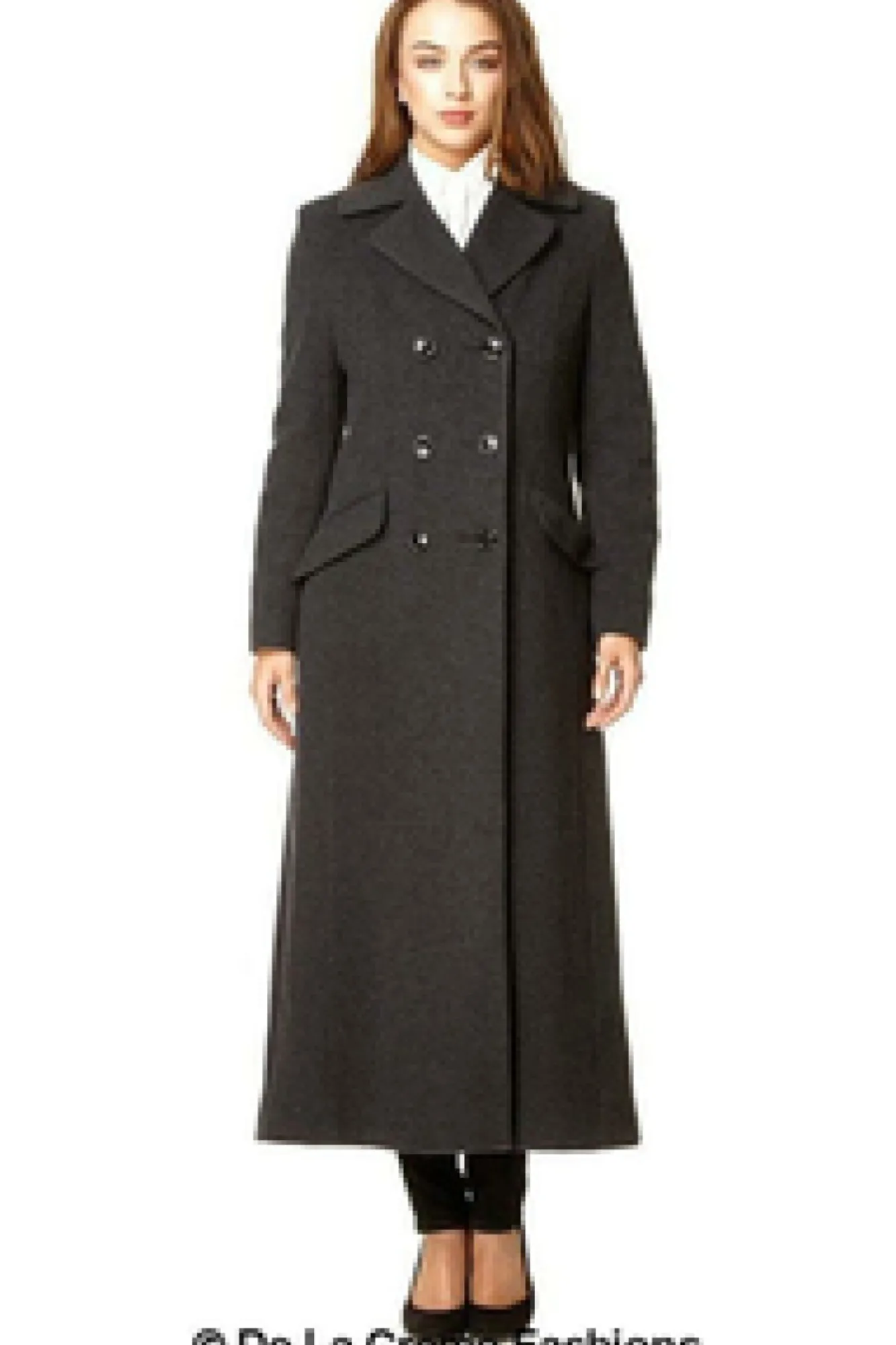 Outerwear^De La Creme Fashions Wool Blend Double Breasted Long Coat