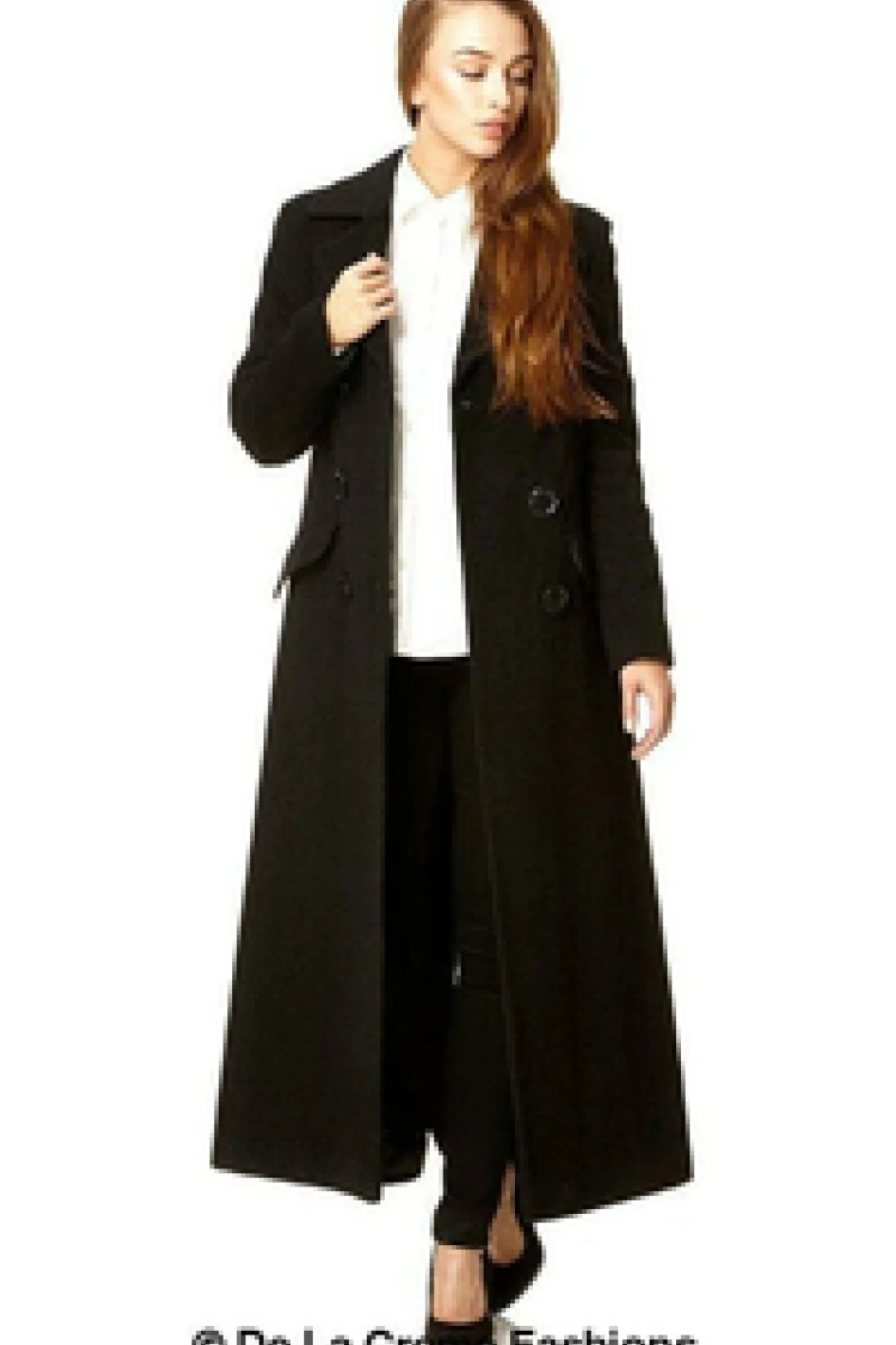 Outerwear^De La Creme Fashions Wool Blend Double Breasted Long Coat