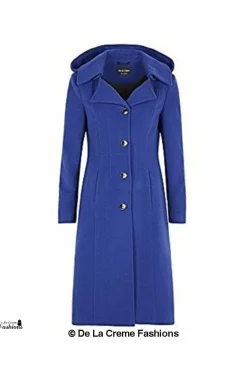 Outerwear^De La Creme Fashions Wool Blend Hooded Mid Length Coat