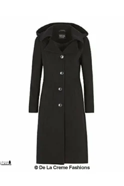 Outerwear^De La Creme Fashions Wool Blend Hooded Mid Length Coat