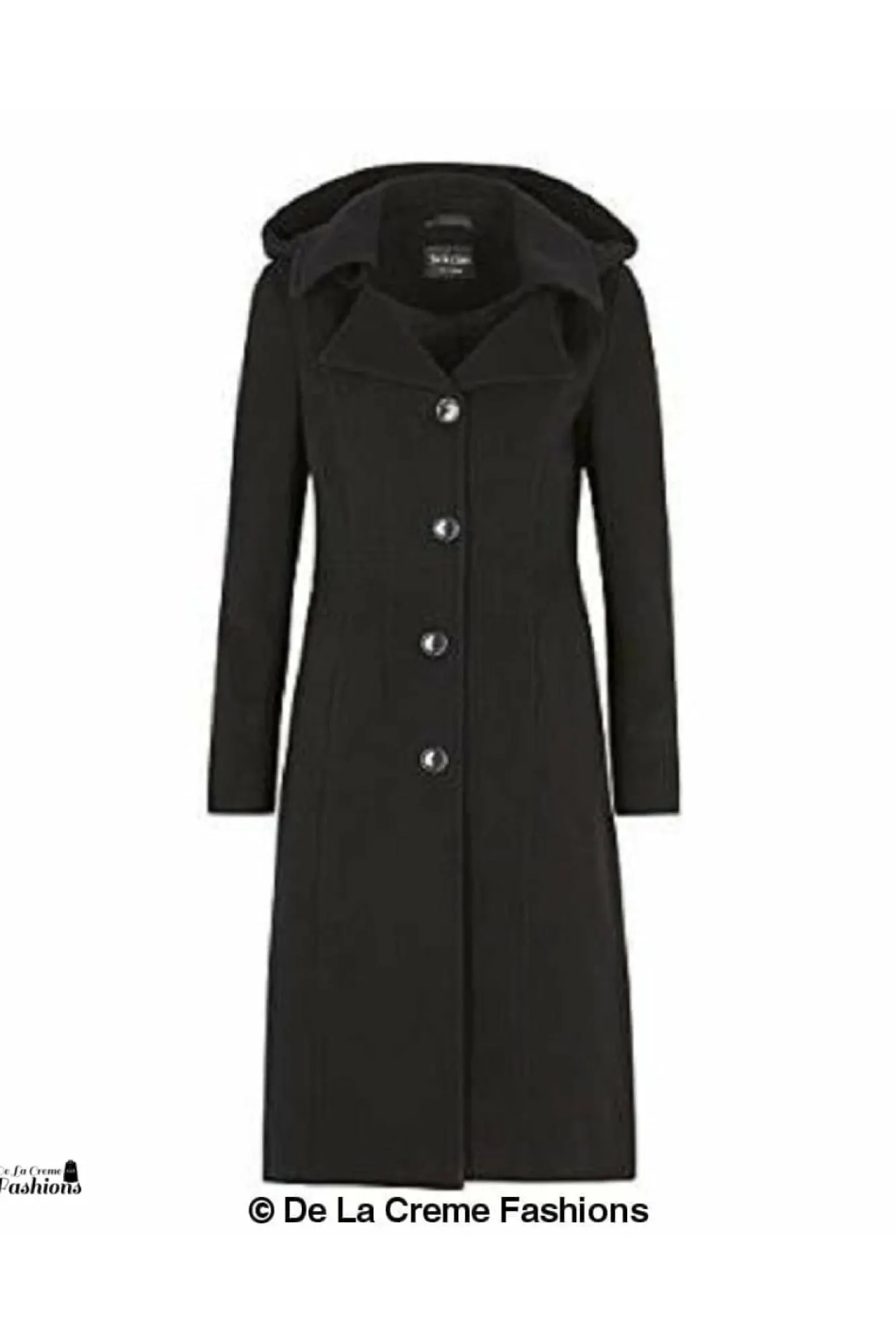 Outerwear^De La Creme Fashions Wool Blend Hooded Mid Length Coat
