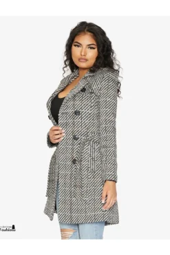 Outerwear^De La Creme Fashions Wool Blend Double Breast Military Coat