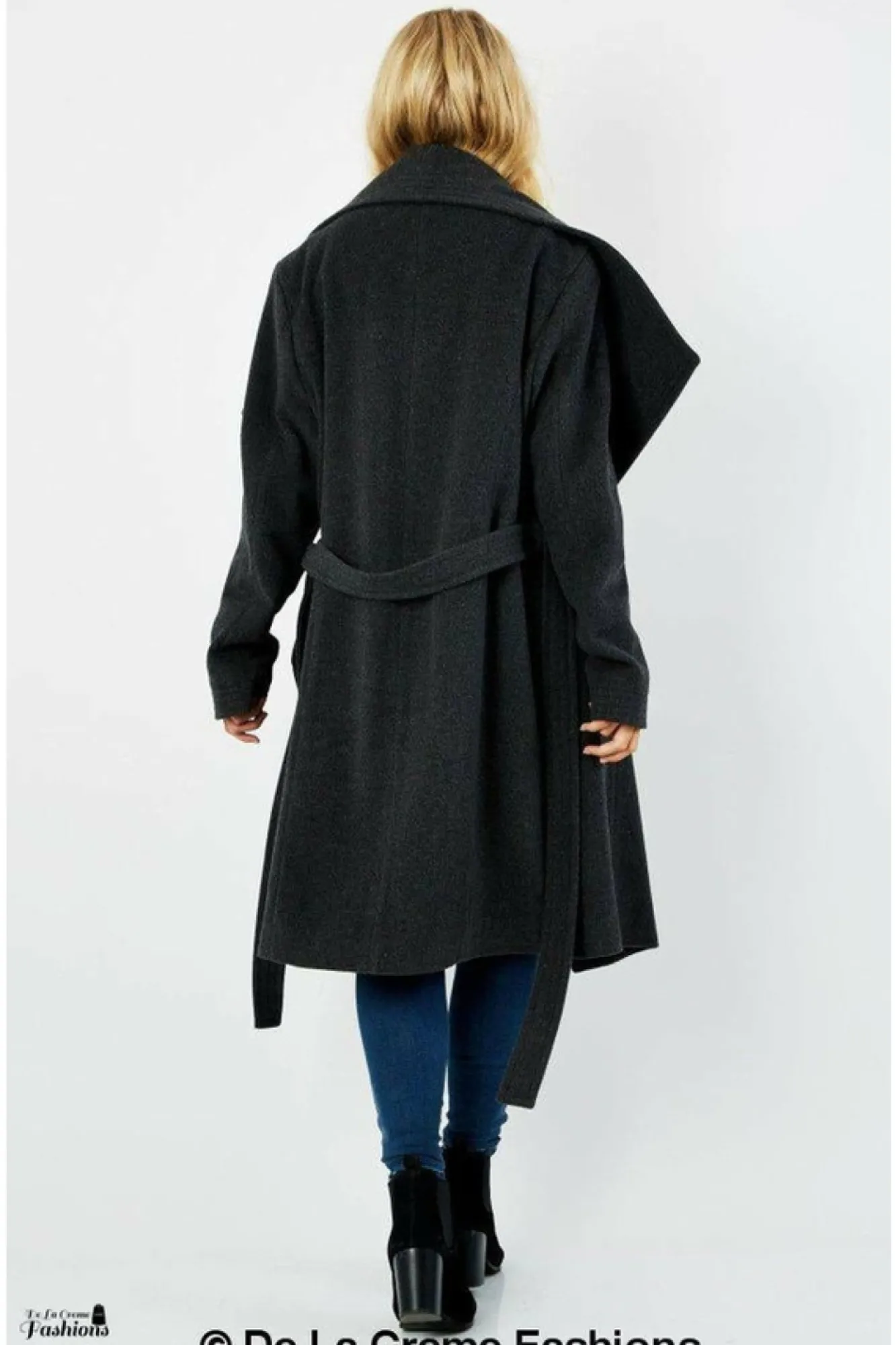 Outerwear^De La Creme Fashions Wool Blend Large Lapel Duster Coat