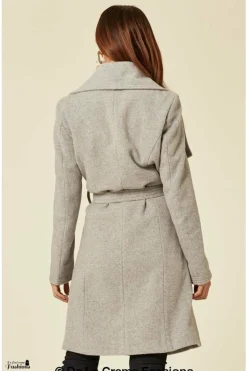 Outerwear^De La Creme Fashions Wool Blend Large Lapel Duster Coat