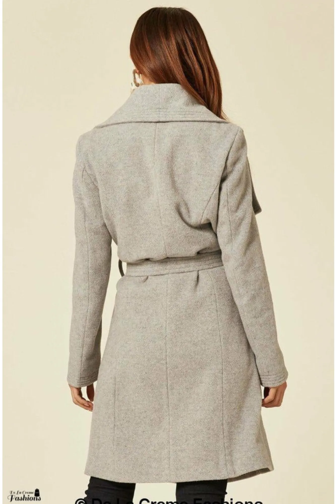 Outerwear^De La Creme Fashions Wool Blend Large Lapel Duster Coat