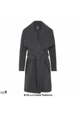 Outerwear^De La Creme Fashions Wool Blend Large Lapel Duster Coat