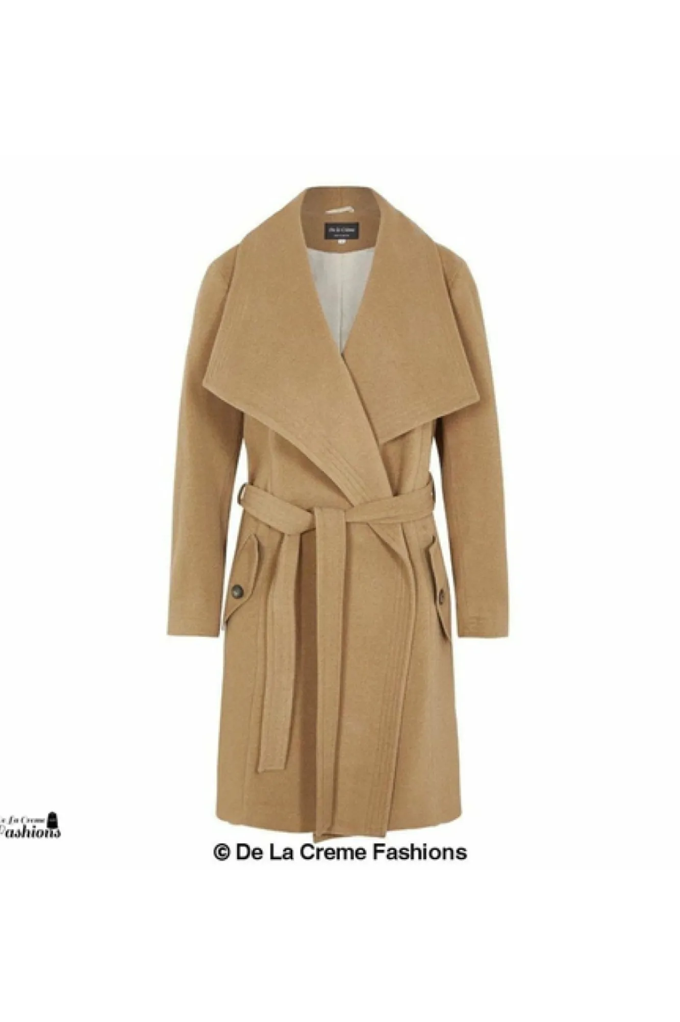 Outerwear^De La Creme Fashions Wool Blend Large Lapel Duster Coat