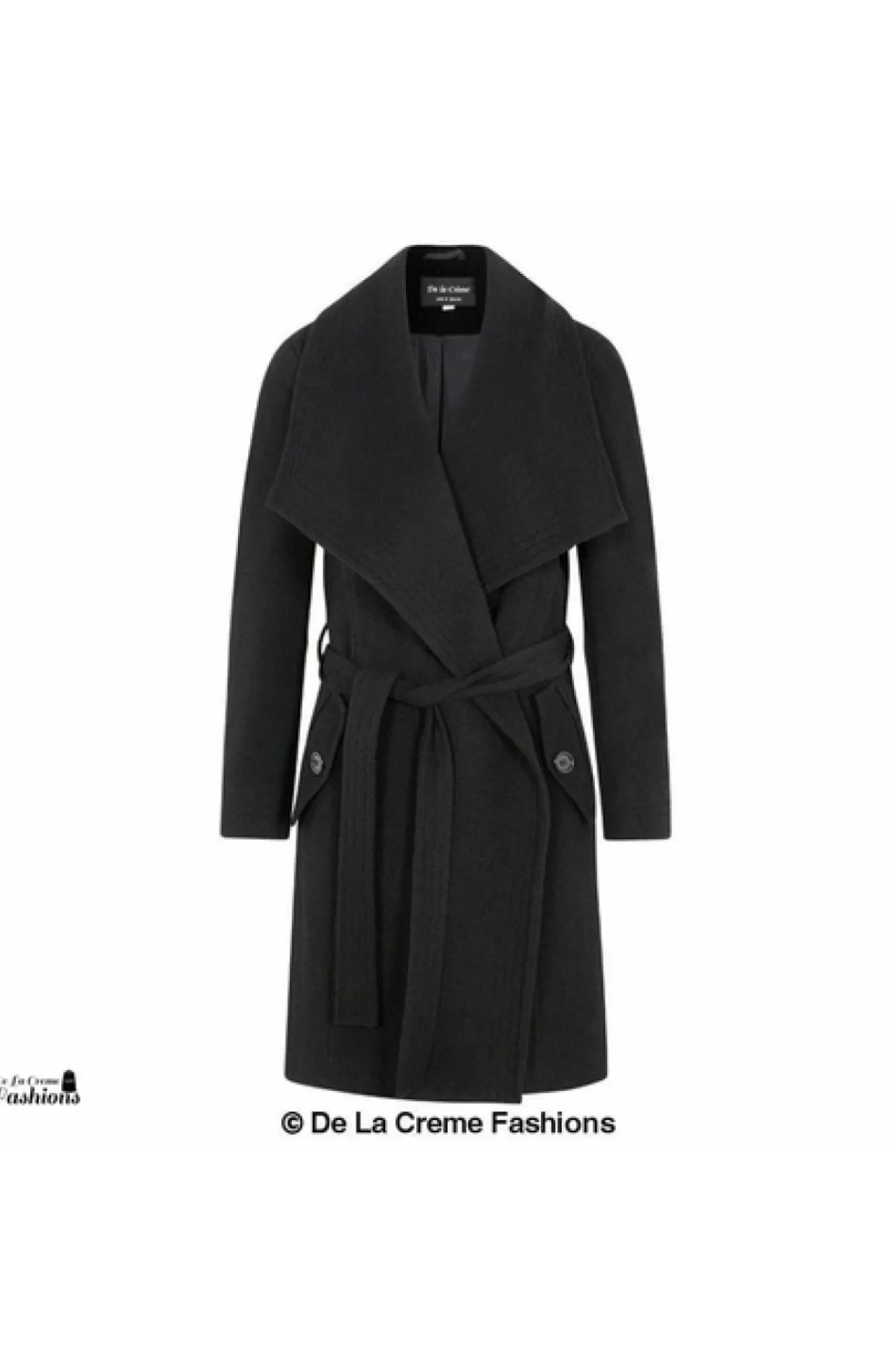 Outerwear^De La Creme Fashions Wool Blend Large Lapel Duster Coat