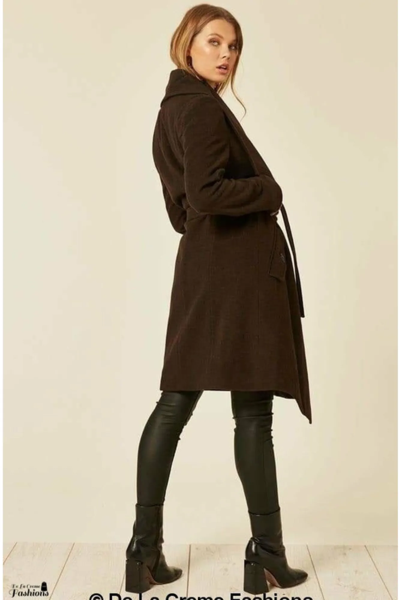 Outerwear^De La Creme Fashions Wool Blend Large Lapel Duster Coat