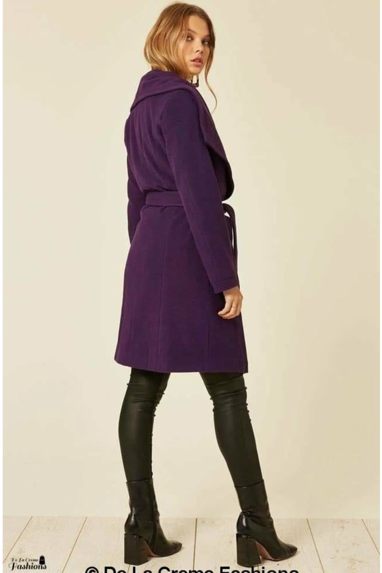 Outerwear^De La Creme Fashions Wool Blend Large Lapel Duster Coat