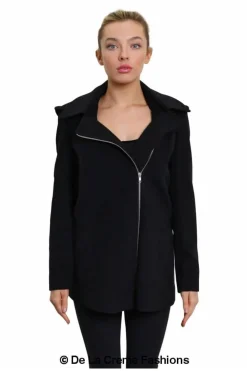 Outerwear^De La Creme Fashions Wool Blend Zip Up Hooded Coat