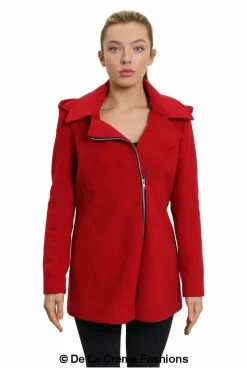 Outerwear^De La Creme Fashions Wool Blend Zip Up Hooded Coat