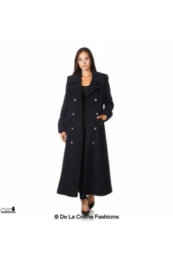 Outerwear^De La Creme Fashions Wool Blend Double Breasted Maxi Coat